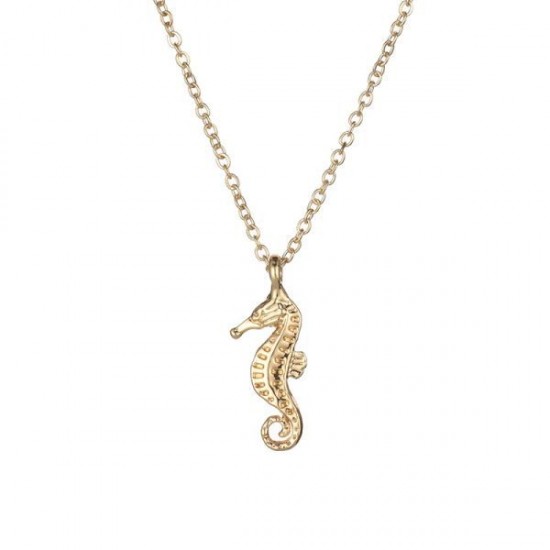 Fashion Jewelry Chain Seahorse Animal Necklace For Women Style 053